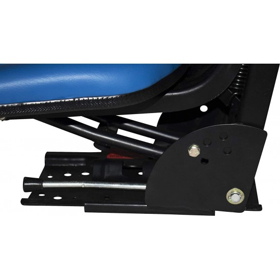 Blue TRAC SEATS Brand TRIBACK Style Universal Tractor Suspension SEAT with TILT FITS Ford/New Holland 4000 4100 4110 4330 4600 4610 (Same Day Shipping - Delivers in 1-4 Business Days)