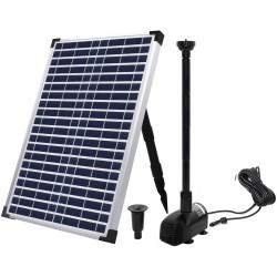 ECO-WORTHY Solar Fountain Water Pump Kit 20 W, 360GPH Submersible Powered Pump and 20 Watt Solar Panel for Sun Powered Fountain, Fish Pond, Pond Aeration, Hydroponics, Garden Decoration, Aquaculture…