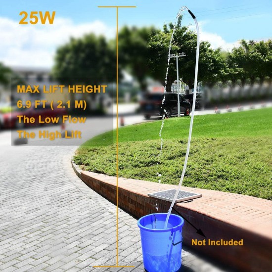 ECO-WORTHY Solar Fountain Water Pump Kit 20 W, 360GPH Submersible Powered Pump and 20 Watt Solar Panel for Sun Powered Fountain, Fish Pond, Pond Aeration, Hydroponics, Garden Decoration, Aquaculture…