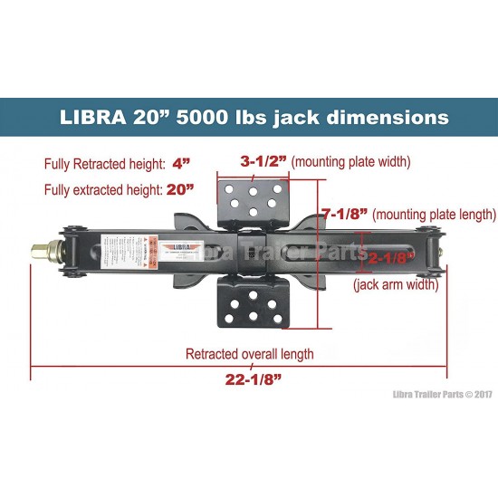 LIBRA Set of 4 5000lbs 20