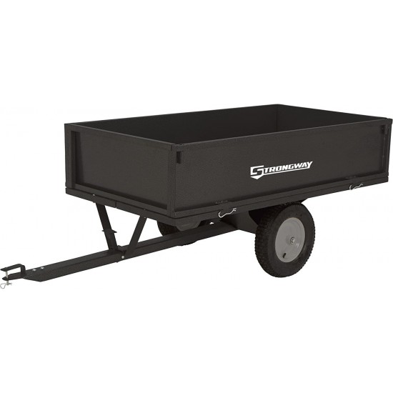 Strongway Steel ATV Trailer - 1200-Lb. Capacity, 17 Cu. Ft.