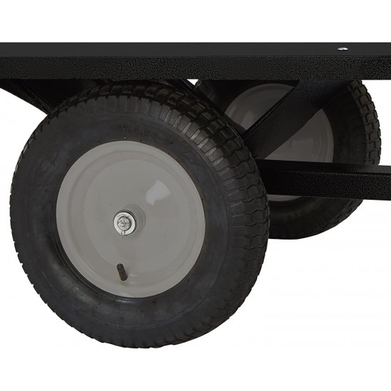 Strongway Steel ATV Trailer - 1200-Lb. Capacity, 17 Cu. Ft.