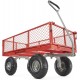 Gorilla Carts GOR800-COM Steel Utility Cart with Removable Sides, 800-lbs. Capacity, Red