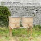 AliBees Bee Hive with 10 Medium &10 Deep Honeycomb Foundation Frames, Includes Cedarwood Frames & Foundation for Beekeeping(2 Layer)