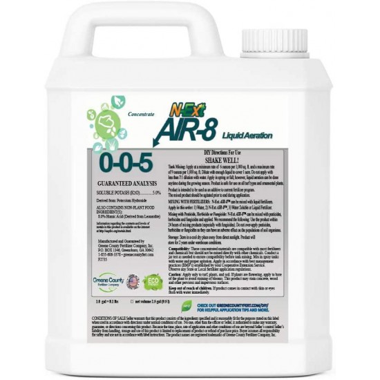 N-Ext Bio-Stimulant Liquid Fertilizer by Greene County Fertilizer - 4 Gallons - Humic Acid for Lawns - Sea Kelp - Root Growth Stimulant (RGS)