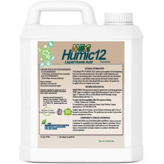 N-Ext Bio-Stimulant Liquid Fertilizer by Greene County Fertilizer - 4 Gallons - Humic Acid for Lawns - Sea Kelp - Root Growth Stimulant (RGS)