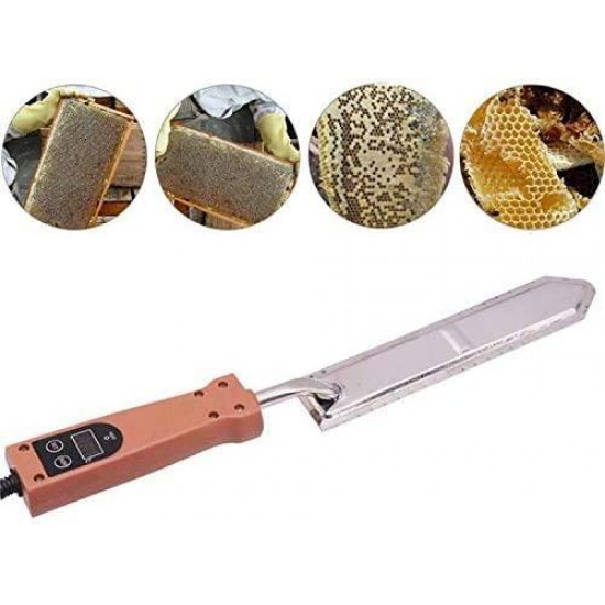 XIAOWANG Electric Honey Scraper Extractor Beekeeping Electric Discoveress Honey Harvesting Beekeeper Electric Honey Knife Cup of Stainless Steel Beekeeping Tool