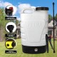 PetraTools 3-Gallon Battery Powered Backpack Sprayer – Extended Spray Time Long-Life Battery - New HD Wand Included, Wide Mouth Lid, Comes with Multiple Nozzles & Battery Included, 65+ PSI