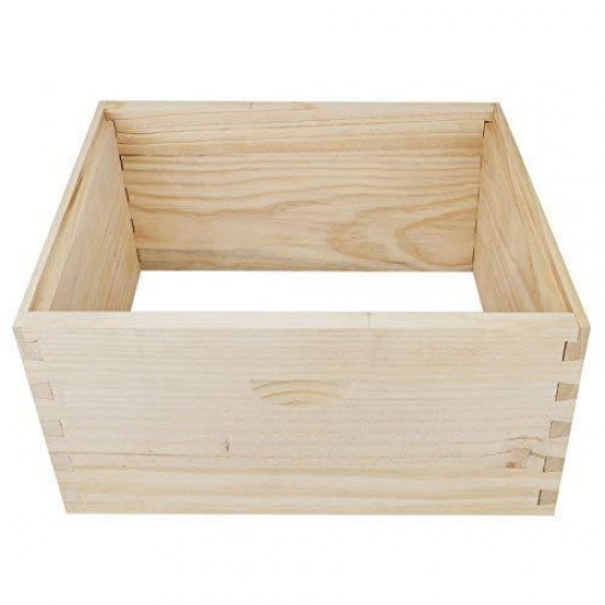 Happybuy 5 Boxes 10-Frame Bee Hive 1 Deep and 4 Medium Box Beehive Frames Langstroth Beehive Box Kit Frames Not Included