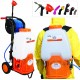 PetraTools Battery Backpack Sprayer with Custom Fitted Cart and 100 Foot Commercial Hose, 2 Hoses Included, Commercial Quality Heavy Duty Sprayer (HD5000 6.5-Gallon with Reel Cart)