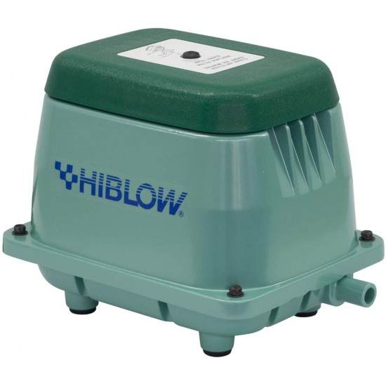 HI-BLOW (HP 80) Upgraded Liner Air Pump Pond Aeration Septic Aerator Low Power Consumption, Clean Oil-Less Air, Low Vibration, Low Sound Levels, Energy Efficiency