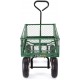 Gorilla Carts GOR400-COM Steel Garden Cart with Removable Sides, 400-lbs. Capacity, Green