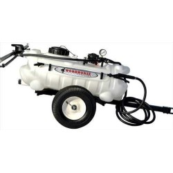 Workhorse LG15STS 15 Gal. Trailer Sprayer - Polyethylene Tank, 12V Demand Pump, 2 Boom Sprayer Nozzles, Lever Handgun