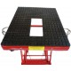 BEMOFRLAY 300lbs Hydraulic Motorcycle Scissor Lift Jack Repair Tools with Foot Step Wheels for Motorbike Dirt Bikes