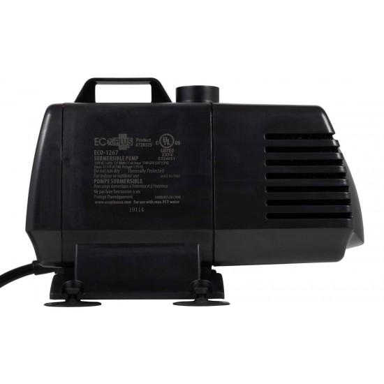 EcoPlus 728325 Pump, 1347 GPH, Black