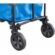 Sunjoy Odell Collapsible Folding Wagon Cart with Wheels, Blue