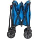 Sunjoy Odell Collapsible Folding Wagon Cart with Wheels, Blue