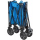 Sunjoy Odell Collapsible Folding Wagon Cart with Wheels, Blue