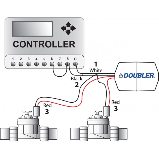 DOUBLER - 2 Valves on One Wire / Expand or Repair Your Irrigation System with Ease