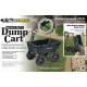 Gorilla Carts GOR866D Heavy-Duty Garden Poly Dump Cart with 2-In-1 Convertible Handle, 1,200-Pound Capacity, 40-Inch by 25-Inch Bed, Black Finish