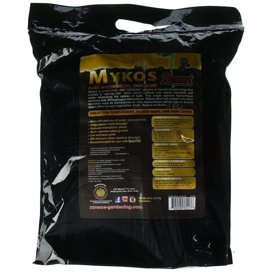 Xtreme Gardening Gardening 4403 Mykos, 20-Pound Mycorrhizae Granular, 20 lb