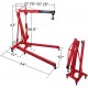 HTTMT- Engine Motor Hoist Cherry Garage Lifting Picker Crane Lift 4000 lb Capacity Red Cherry Picker Jack Engine Hoist With Hook [P/N: ET-CAR-FIX005-2T-RED]