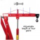 HTTMT- Engine Motor Hoist Cherry Garage Lifting Picker Crane Lift 4000 lb Capacity Red Cherry Picker Jack Engine Hoist With Hook [P/N: ET-CAR-FIX005-2T-RED]