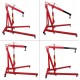 HTTMT- Engine Motor Hoist Cherry Garage Lifting Picker Crane Lift 4000 lb Capacity Red Cherry Picker Jack Engine Hoist With Hook [P/N: ET-CAR-FIX005-2T-RED]