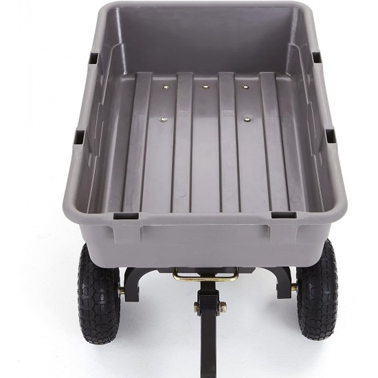 Gorilla Carts Poly Garden Dump Cart with Steel Frame and 10