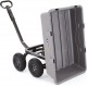 Gorilla Carts Poly Garden Dump Cart with Steel Frame and 10