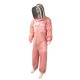 Massive Bee Store 3 Layer Beekeeping Ventilated Suit Fully Protection Beekeepers Ultra Ventilated Bee Suit with Fencing Veil Facezipper (Pink, 2XL)