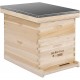 VIVOHOME Wooden 20 Frames Langstroth Honey Bee Hive Box with Metal Roof