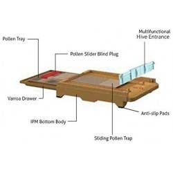 Thermo Beehive Plastic Insulated Bee Hive Set Thermo Beehive Box bee House [No Frames Included] (One Layer)