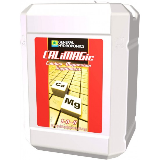 General Hydroponics CALiMAGic 1-0-0, Concentrated Blend of Calcium & Magnesium, Secondary Nutrient Deficiencies Helps Prevent Blossom End Rot & Tip Burn, Clean, Soluble, 6 gallon, Brown/A