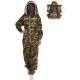 Natural Apiary Max Beekeeping Suit Outfit 2 x Non-Flammable Fencing Veil Mesh (Round & Fencing) Professional Bee Keeper Protection, Medium, Camouflage