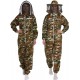 Natural Apiary Max Beekeeping Suit Outfit 2 x Non-Flammable Fencing Veil Mesh (Round & Fencing) Professional Bee Keeper Protection, Medium, Camouflage