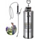 INWAVE Stainless Steel Sprayer, 3.5 Gallon - Steel Hand-Pump Sprayer, with 3.3-inch Reinforced Hose - Garden Sprayer for Home, Gardening, Ground Cleaning(3.5Gallon)