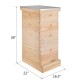 Happybuy Langstroth Bee Hive 4 Layer Langstroth Box 20 Frame Beehive Frames 2 Brood Box 2 Super Box Langstroth Beehive Kit