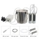 CJWPOWER Milking Machine for Goats Cows, Pulsation Vacuum Pump Milker, Milking Supplies W/Stainless Steel Bucket, Portable Suction Machine for Jerseys, Nigerian Dwarfs, Nubian Mix (3L, for Cows)