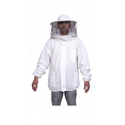 BEEATTIRE Ventilated Bee Jacket Round Hood - 3 Layer Mesh Ultra Vented Beekeeping Jacket Ventilated Beekeeper Jacket (5XL)