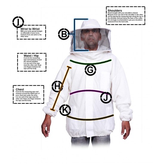 BEEATTIRE Ventilated Bee Jacket Round Hood - 3 Layer Mesh Ultra Vented Beekeeping Jacket Ventilated Beekeeper Jacket (5XL)