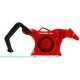 Roping Dummy on LED Wheels - Short GO - Red