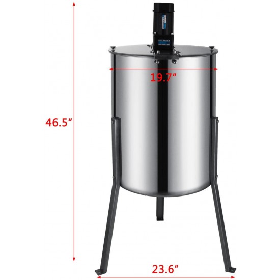 VEVOR Honey Bee Extractor 120W Honey Extrator Electric Honeycomb Spinner 4 Frame Stainless Steel Honey Extractor Honeycomb Spinner Drum