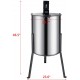 VEVOR Honey Bee Extractor 120W Honey Extrator Electric Honeycomb Spinner 4 Frame Stainless Steel Honey Extractor Honeycomb Spinner Drum