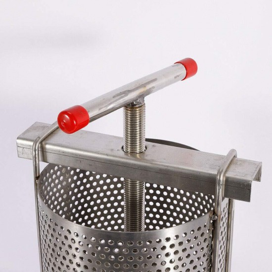 Honey Press Extractor Stainless Steel Household Manual Honey Press paraffin machine Press Beekeeping Tool Diameter 24cm USA STOCK