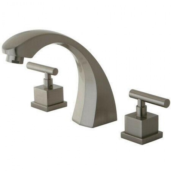 Kingston Brass Claremont Satin Nickel Roman Tub Filler Faucet W/valve KS4368CQL