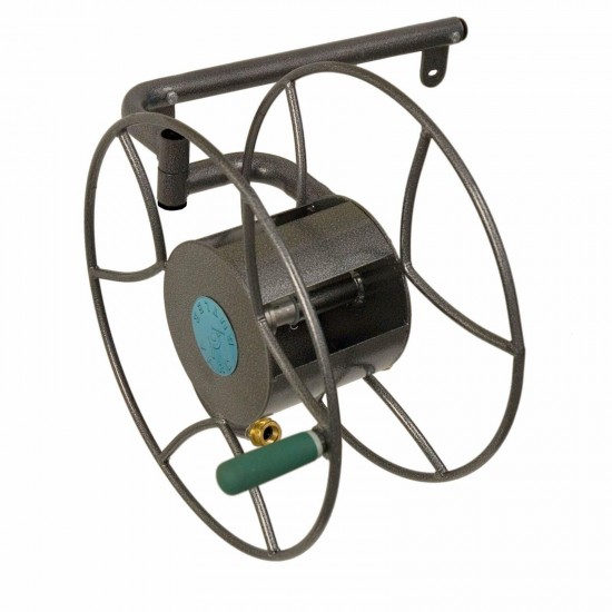 Yard Butler 100 Foot Wall Mounted Swivel Steel Garden Hose Reel (3 Pack)