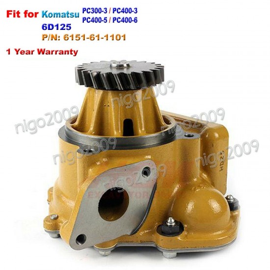 For Komatsu 6D125 Engine PC300-3 PC400-3 PC400-5 PC400-6 Water Pump 6151-61-1101