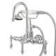 Kingston Brass Wall Mount Clawfoot Tub Faucet With Hand Shower CC8T1 - Chrome