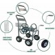 Ashman Garden Hose Reel Cart - 4 Wheels Portable Garden Hose Reel Cart with